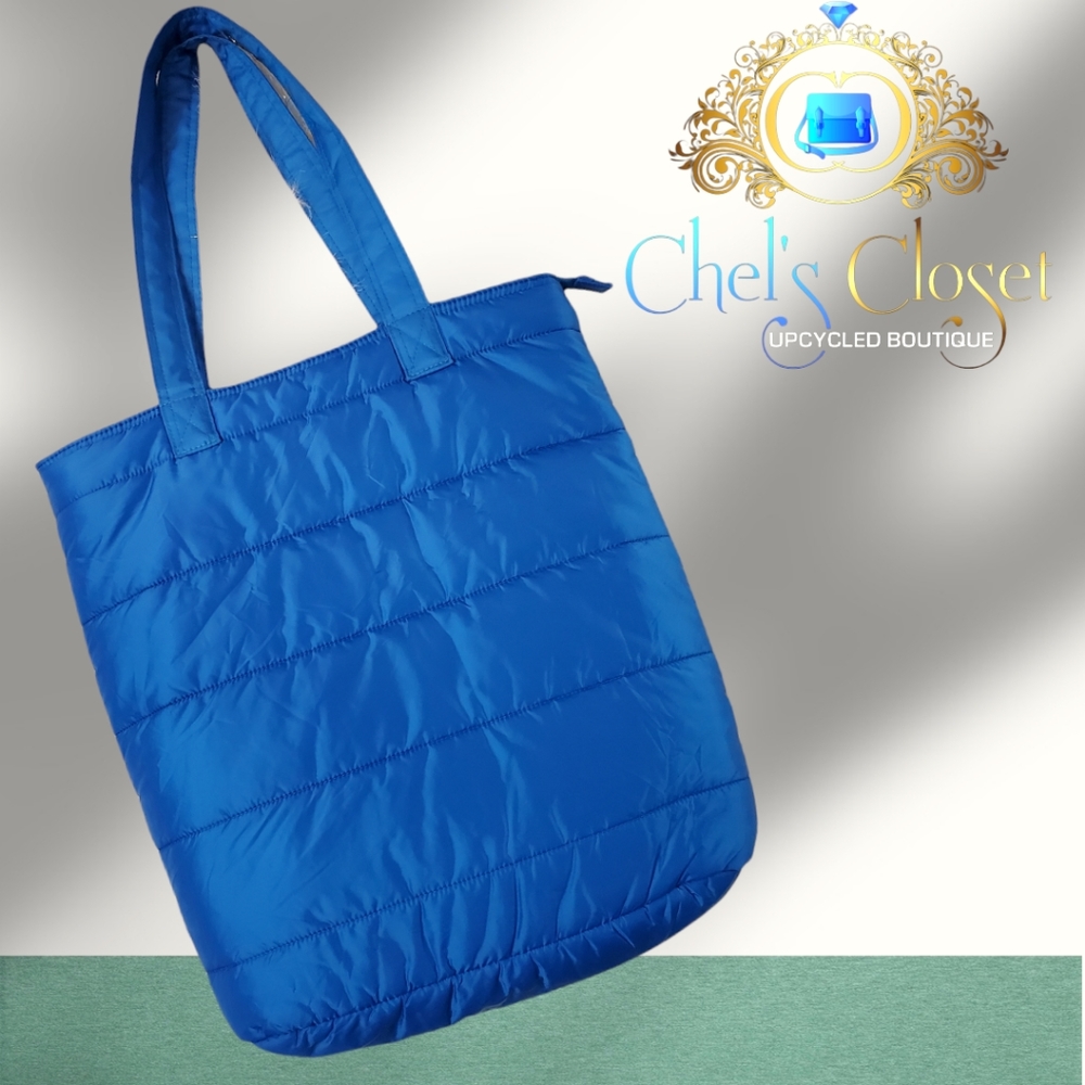 BLUE  Nylon Shoulder Bag